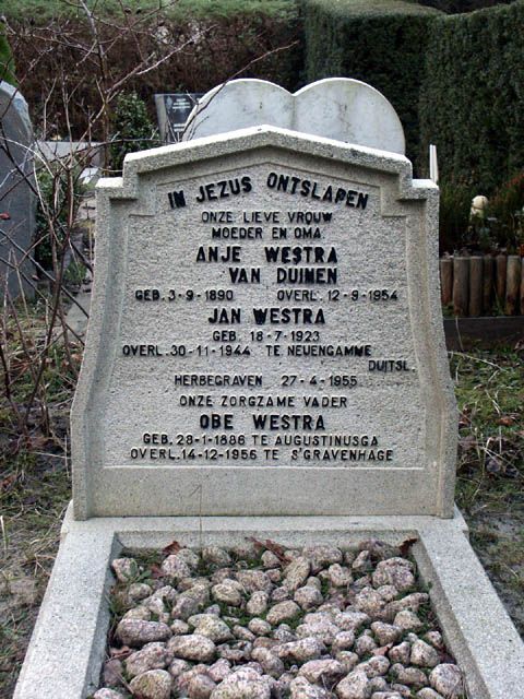 Afbeelding van graf of monument van Jan Westra