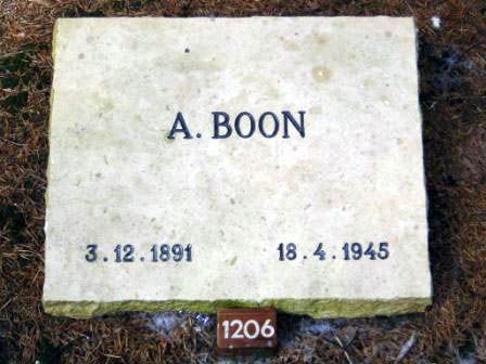 Afbeelding van graf of monument van Arie Boon