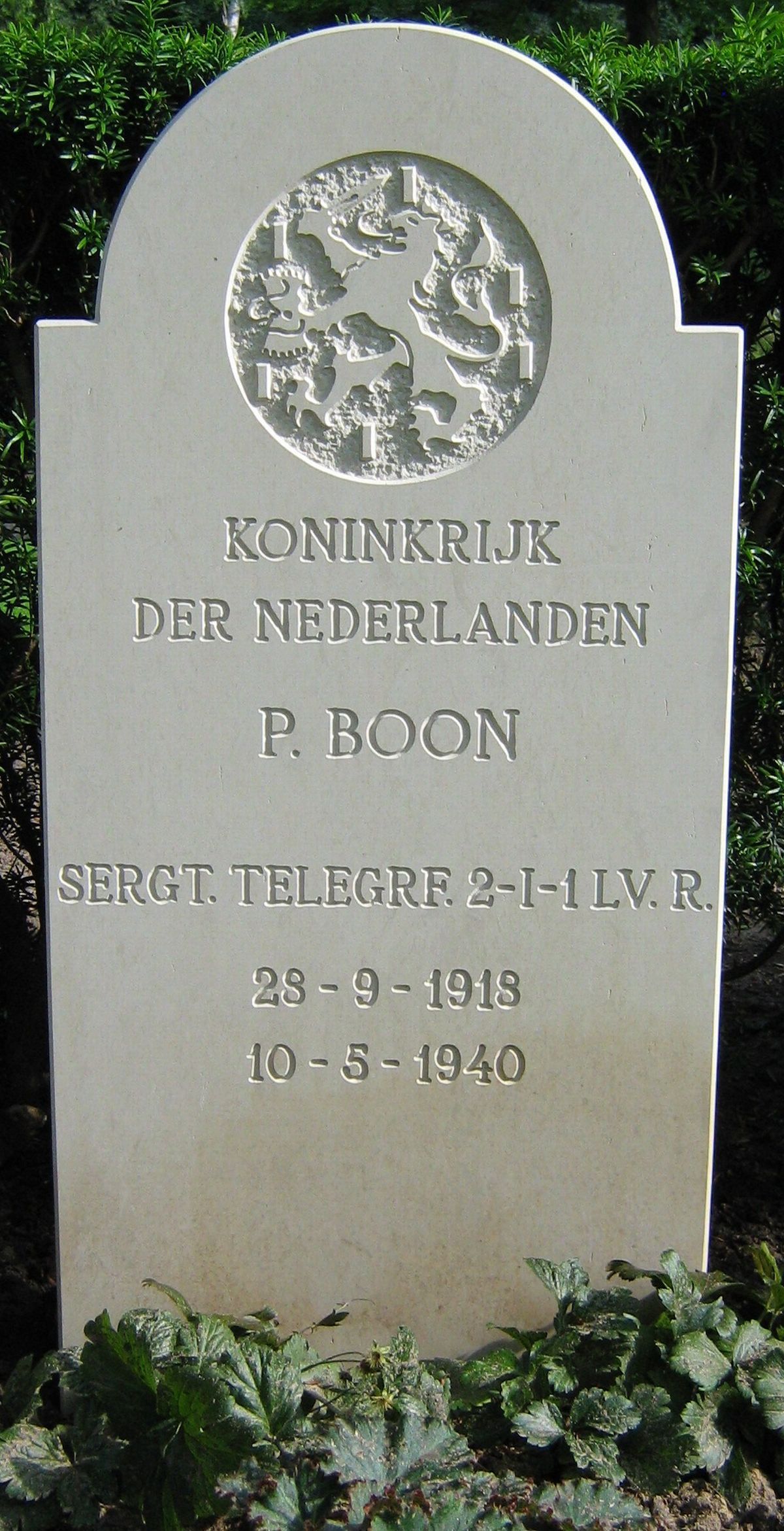 Afbeelding van graf of monument van Piet Boon