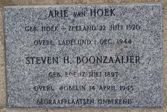 Afbeelding van graf of monument van Steven Hendrik Boonzaaijer