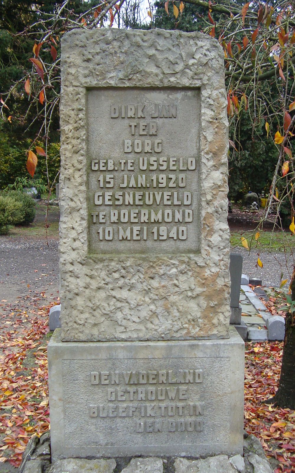 Afbeelding van graf of monument van Dirk Jan ter Borg