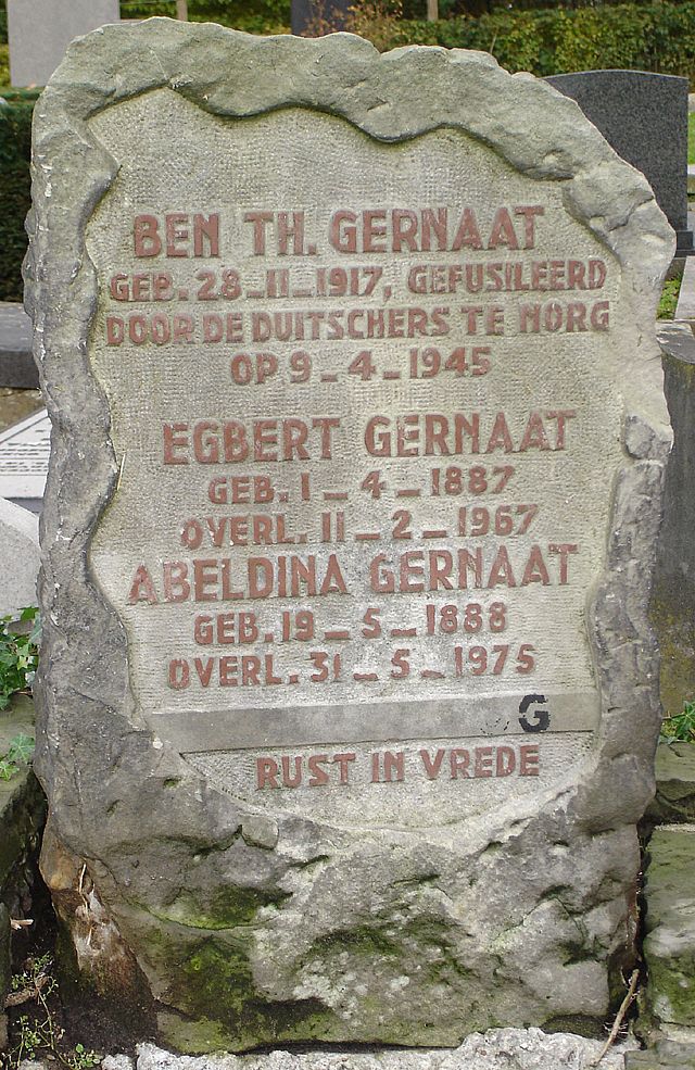 Afbeelding van graf of monument van Bernard Theodoor Gernaat