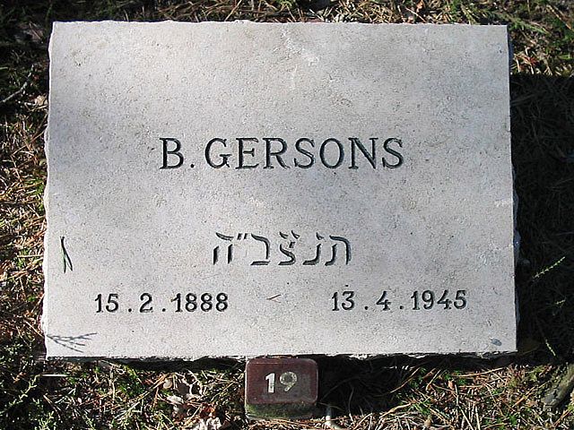 Afbeelding van graf of monument van Bernard Gersons