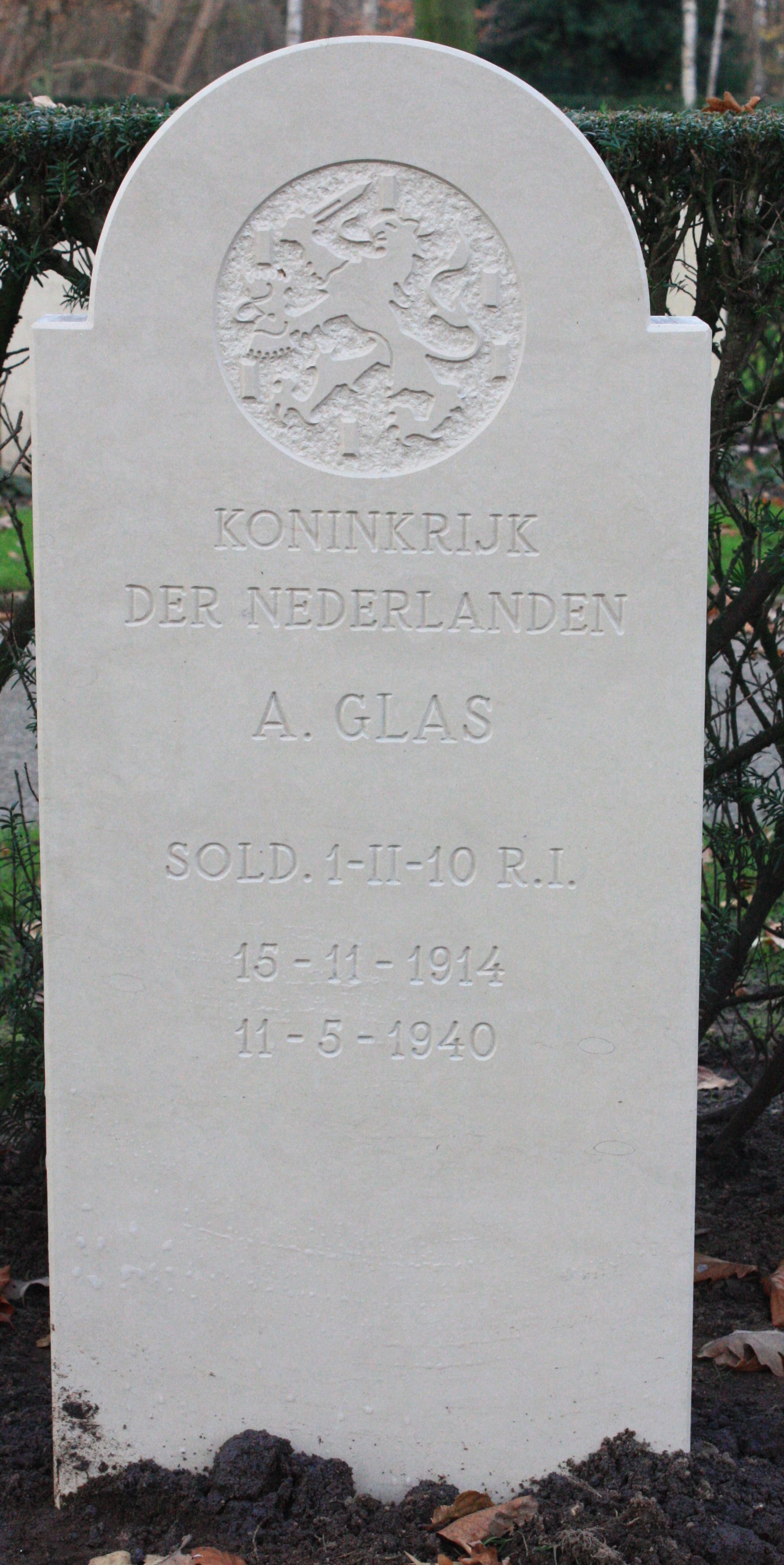 Afbeelding van graf of monument van Albert Glas