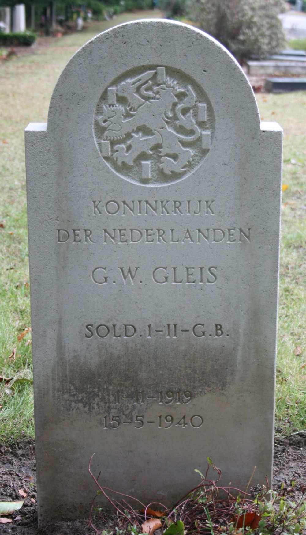 Afbeelding van graf of monument van Gerrit Willem Gleis