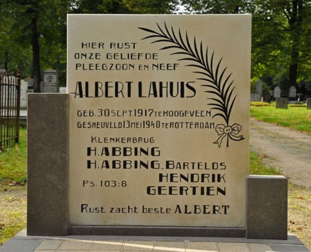Afbeelding van graf of monument van Albert Lahuis
