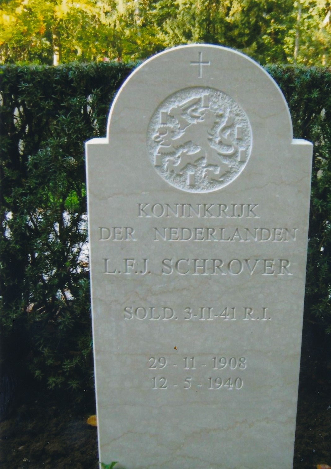 Afbeelding van graf of monument van Laurentius Franciscus Johannes Schrover