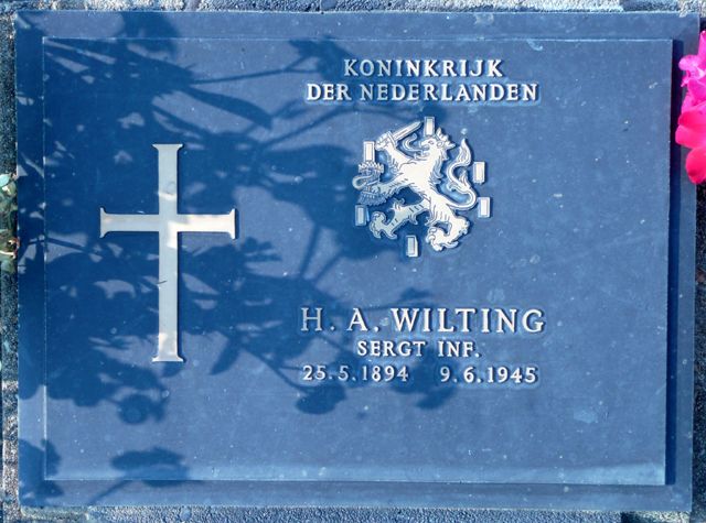 Afbeelding van graf of monument van Hendrikus Adrianus Wilting