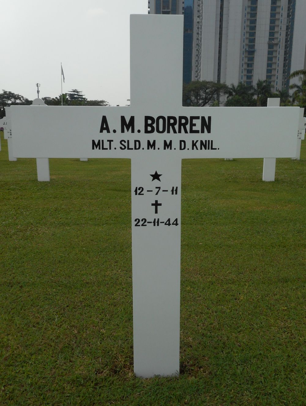 Afbeelding van graf of monument van Albert Marius Borren