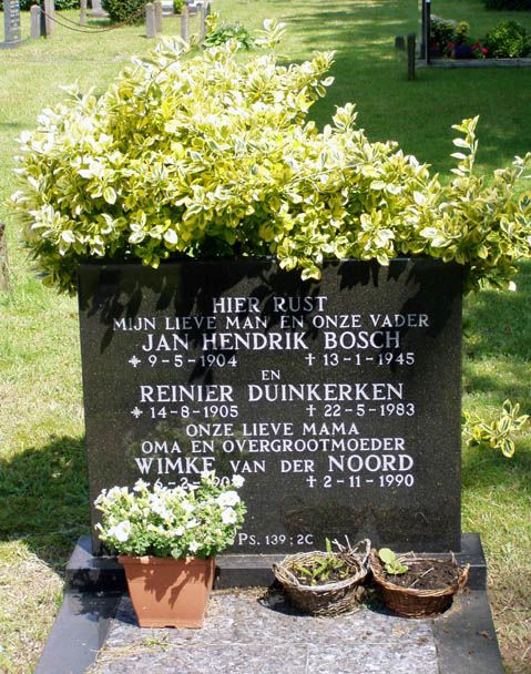 Afbeelding van graf of monument van Jan Hendrik Bosch