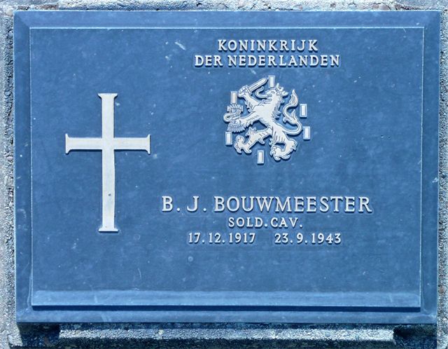 Afbeelding van graf of monument van Barend Johannes Bouwmeester
