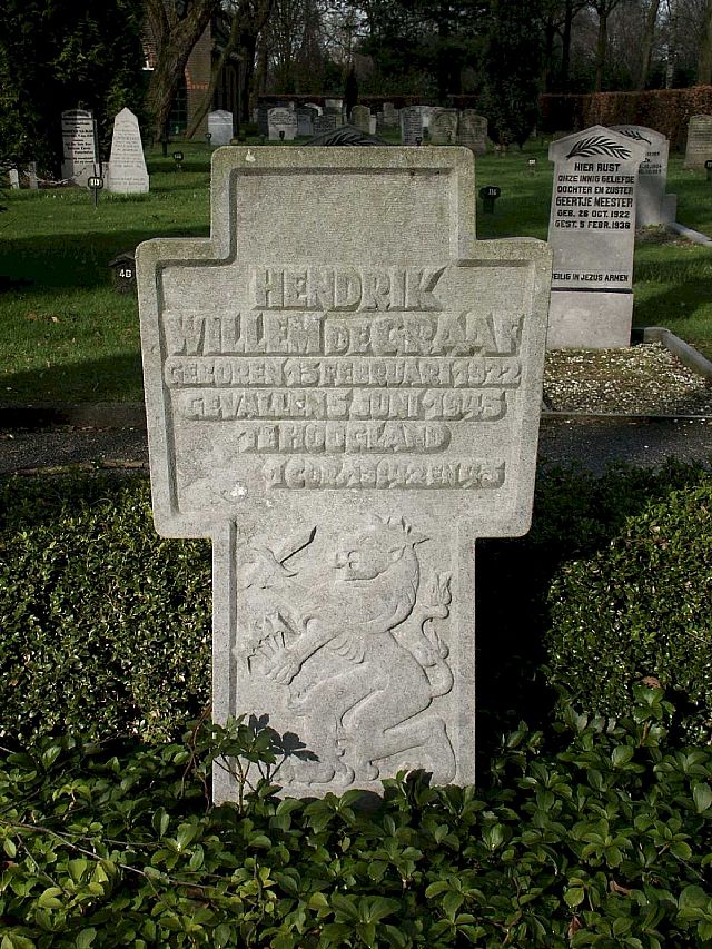 Afbeelding van graf of monument van Hendrik Willem de Graaf
