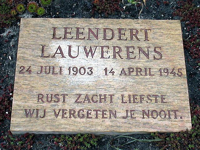 Afbeelding van graf of monument van Leendert Lauwerens