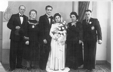 Alida Content-Levie op haar trouwdag