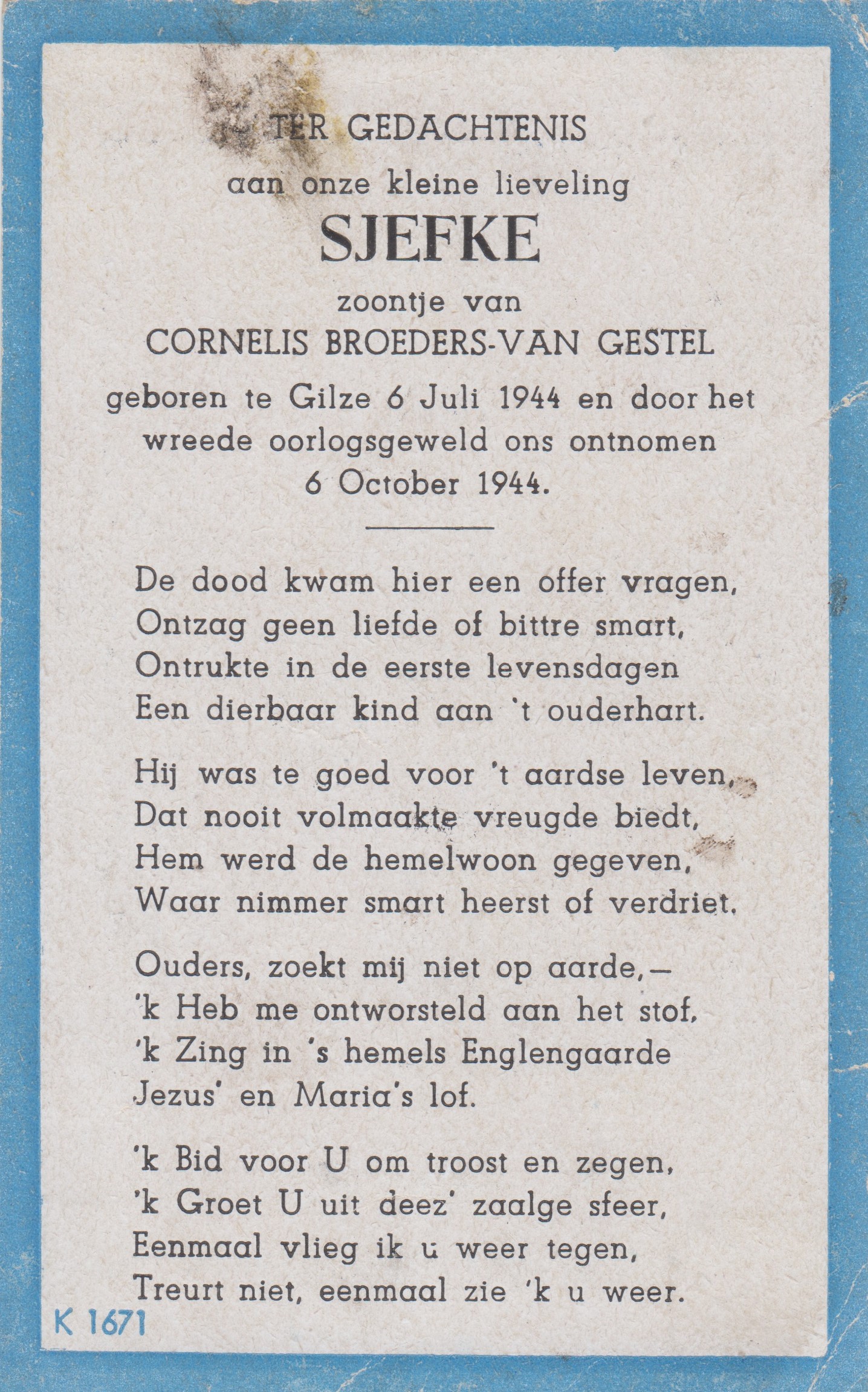 Afbeelding/portret van Josephus Franciscus