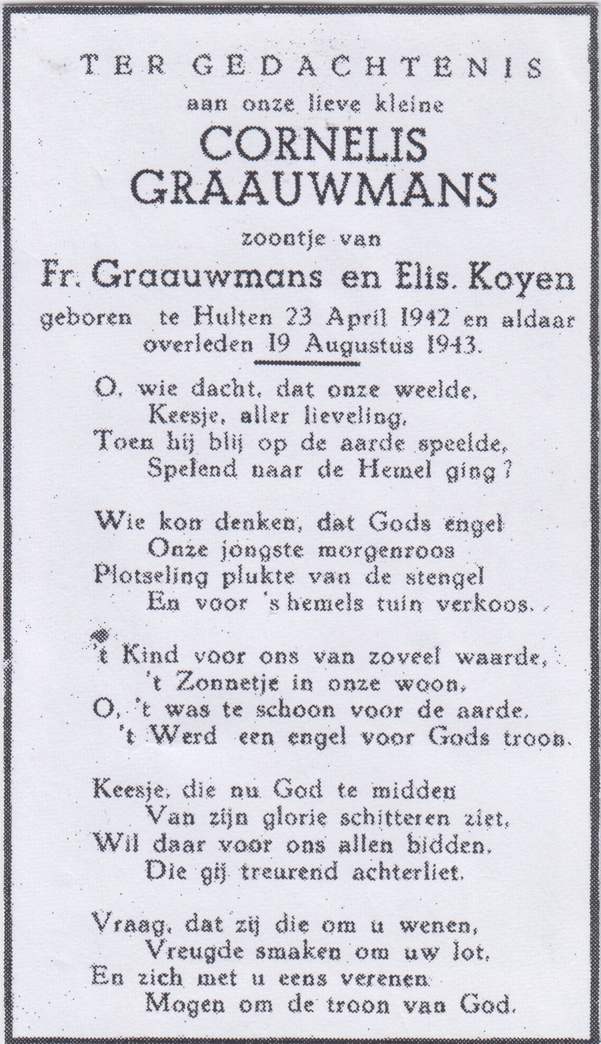 Afbeelding/portret van Cornelis