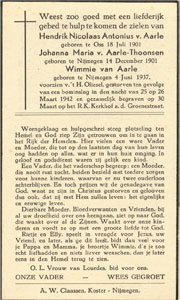 Afbeelding/portret van Aarle-Thoonsen