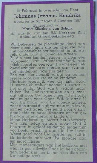 Afbeelding/portret van Hendriks