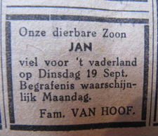 Afbeelding/portret van Hoof