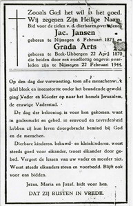 Afbeelding/portret van Jansen-Arts