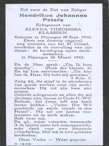 Afbeelding/portret van Peters