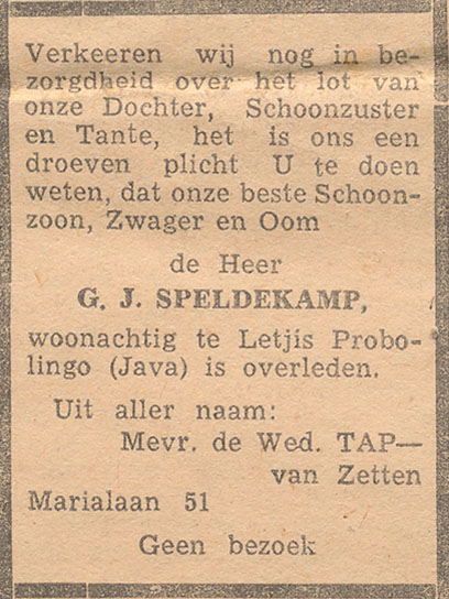 Afbeelding/portret van Speldekamp