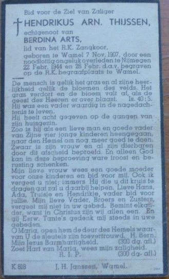 Afbeelding/portret van Thijssen