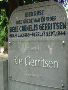 Afbeelding/portret van Gerritsen